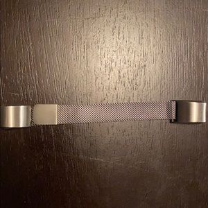 Expandable Silver Fitbit Band